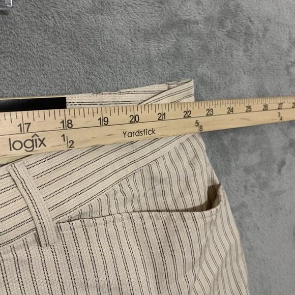 Lane Bryant Cream Striped Wide Leg Pants - Picture 6 of 9